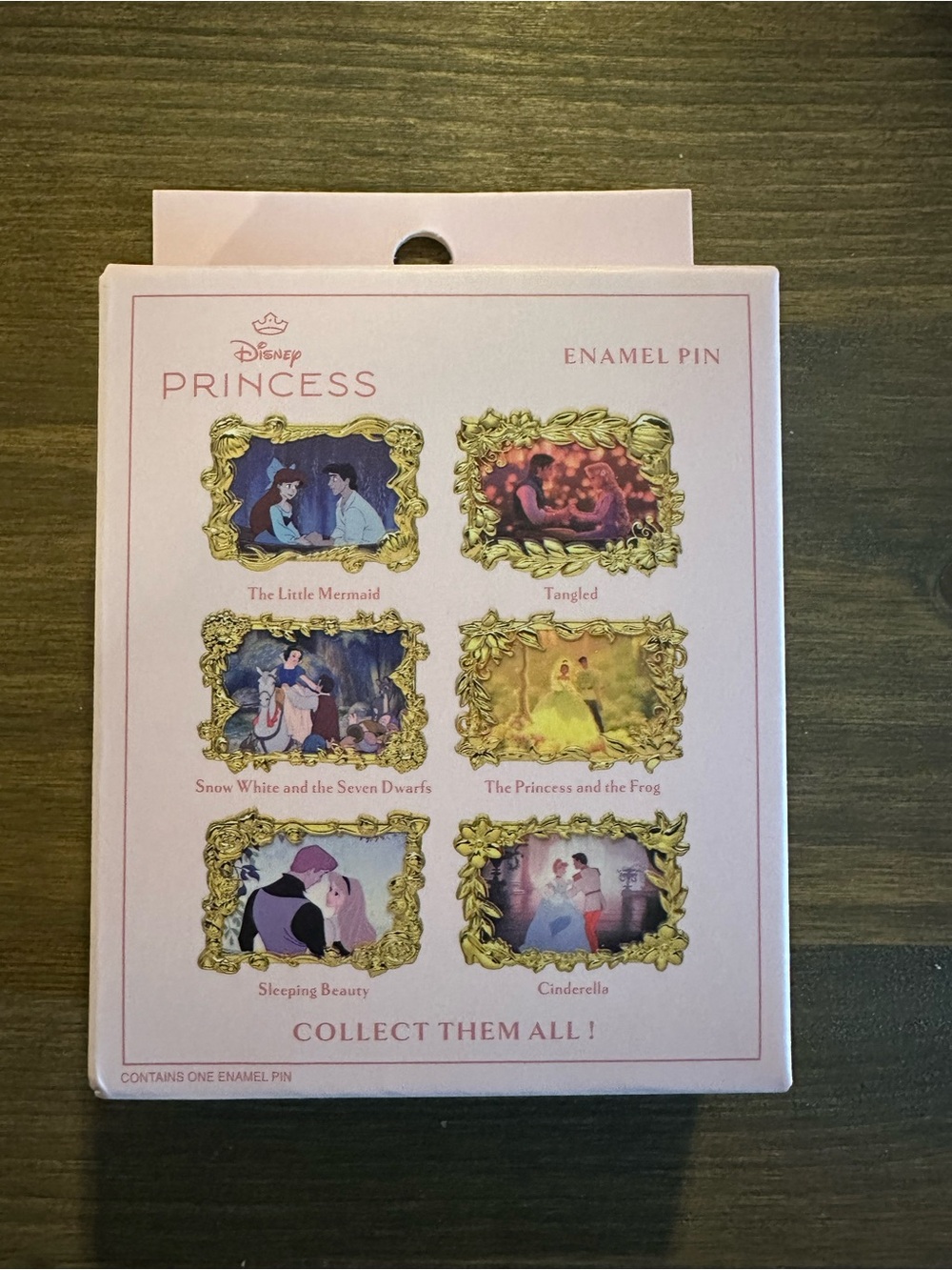 Boxlunch Disney Princess Storybook Moments Gold-Trim Enamel Pin Blind Box - Picture 4 of 4